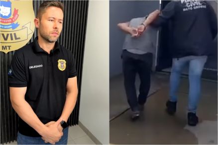 O delegado Guilherme Kaiper, que falou sobre a pris�o de Douglas Daniel Salle