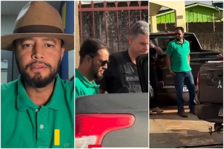 O secret�rio municipal de Infraestrutura de Ju�na, Jonatas Pl�nio, preso durante a Opera��o Prometheus