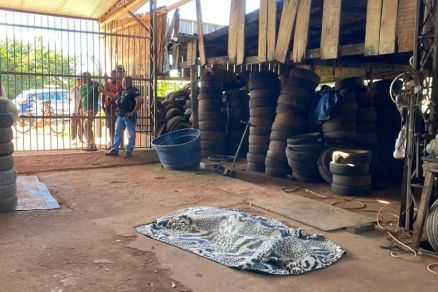 Homem foi morto em borracharia na frente de pai e irm�o no interior do estado 