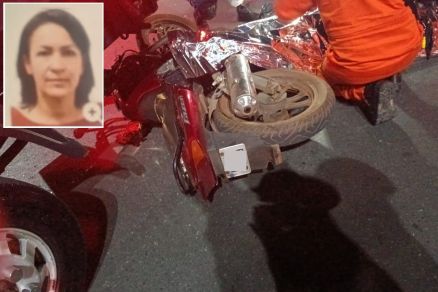 Evanil Louren�a de Arruda (em detalhe) que morreu atingida por caminhonete