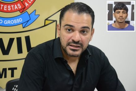 Delegado Caio Albuquerque fala sobre pris�o de Akcel Lopes Campos (detalhe)