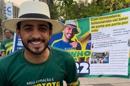 O pr�-candidato a deputado estadual Vandinho Patriota, que virou not�cia esta semana por discutir com uma pessoa em situa��o de rua