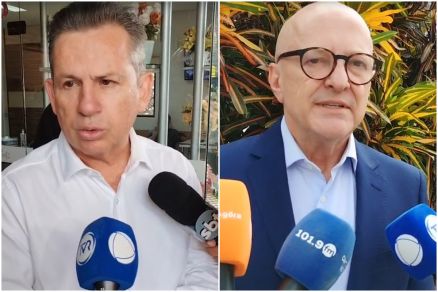 O governador de Mato Grosso, Mauro Mendes e o vice-governador Otaviano Pivetta 