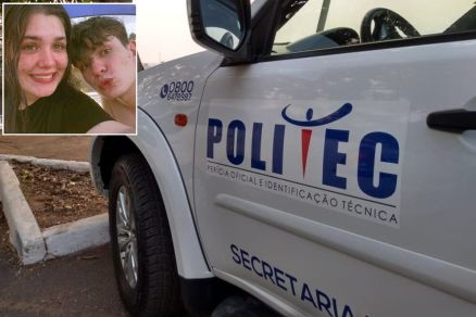 Lavinia Eduarda Cichaseski e Jo�o Victor da Silva (detalhe), que foram encontrados mortos 