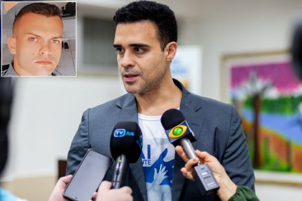 O policial militar Raylton Duarte Mour�o (detalhe), que teve a pris�o mantida pelo juiz Pierro de Faria Mendes