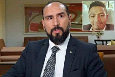 O juiz Valter Fabr�cio Simioni da Silva, da 10� Vara Criminal de Cuiab�, que tornou Deliandsom da Silva (detalhe) r�u 