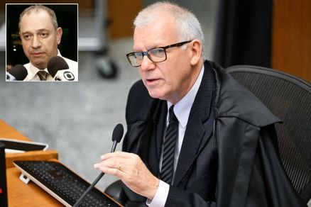 O ministro S�rgio Kukina, que negou recurso de D�cio Coutinho (no detalhe)