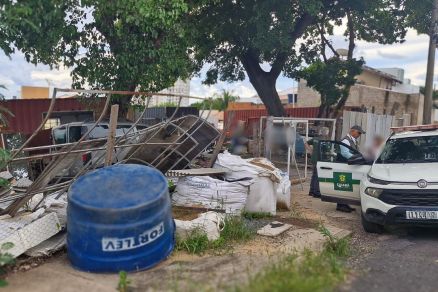 Construtora irregular � fechada durante opera��o da Secretaria de Ordem P�blica e Energisa