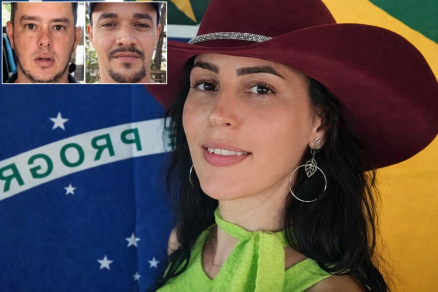 Romero Mengarde e Rodrigo Mengarde (detalhe) s�o r�us pelo feminic�dio de Raquel Maziero Cattani