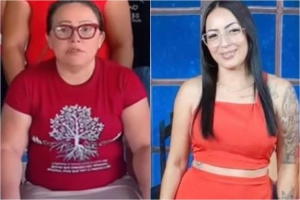 Maria Milena e a filha, Laila Caroline, que foi morta a facadas pelo cunhado 