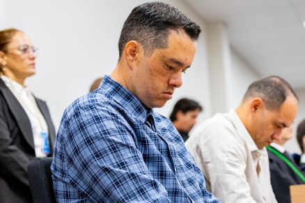 Romero Xavier Mengarde, acusado de encomendar o asssassinato da ex-esposa, Raquel Cattani