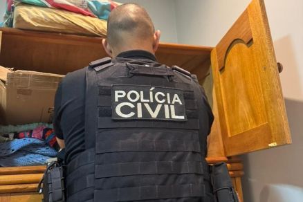 Agente da Pol�cia Civil durante Opera��o Blackout