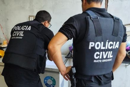 Agentes da Pol�cia Civil durante cumprimento de mandados na Opera��o Sem Livramento