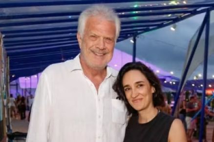 O apresentador Pedro Bial e a jornalista Maria Prata