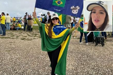 A empres�ria mato-grossense Nathalia Queiroz, que foi ferida pelo raio