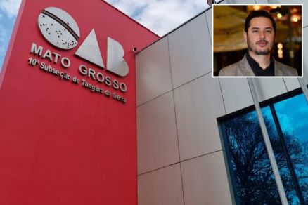 OAB de Tangar� da Serra suspendeu provisoriamente o exerc�cio profissional do advogado Pablo Ailton (no detalhe)