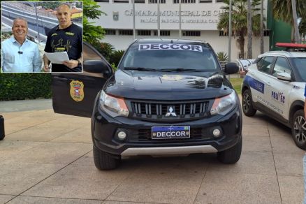 O vereador Chico 2000 ao lado do empres�rio Jo�o Nery Chiroli (no detalhe)