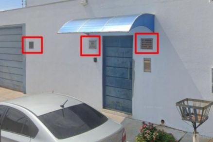 Fachada da suposta sede do Instituto Brasil Central (Ibrace), entidade investigada por suposto envolvimento em desvios de recursos municipais