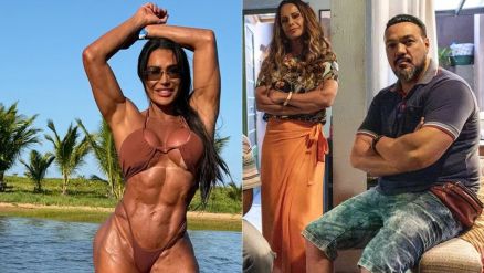 Gracyanne contou que torce por beijo dos personagens interpretados por Belo e Viviane Ara�jo