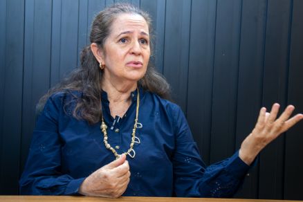 Marly Vieira, presidente do Centro Esp�rita Benedito da Cura