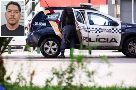 O advogado Gabriel Thomaz de Arruda Taques (detalhe), que foi preso pela Pol�cia Militar