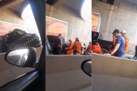 Acidente entre cinco ve�culos na Miguel Sutil deixa tr�s pessoas feridas 