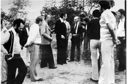 Arquiteto L�cio Costa durante visita em Chapada para execu��o do Plano Diretor do Turismo 