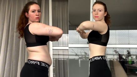 Vict�ria Diniz mostrou antes e depois de perder 21 kg 