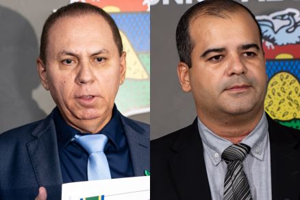 Os vereadores Dilem�rio Alencar e Ilde Taques, que apresentaram o pedido de CPI