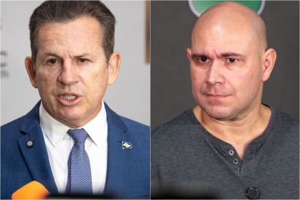 Governador do Estado Mauro Mendes e prefeito de Cuiab�, Abilio Brunini 