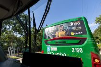 Campanha educativa de viol�ncia contra mulher e c�meras refor�am seguran�a nos �nibus