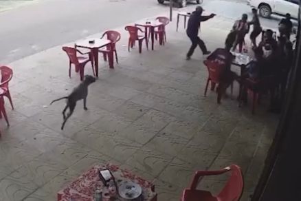 Momento em que suspeito atirou e matou adolescente em lanchonete 