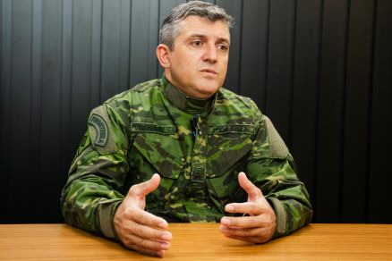 O tenente-coronel da Pol�cia Militar, Airton Ara�jo, subcoordenador do Gefron