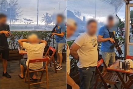 V�deo registra o momento da pris�o de A.A.S.N., nesta ter�a-feira (10), no RJ 