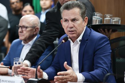 O governador Mauro Mendes, que criticou pol�tica econ�mica do Governo Federal