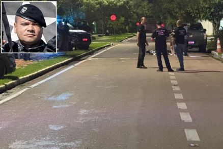 Jefferson Duca (detalhe) caiu de cabe�a ap�s perder controle de moto e morreu 