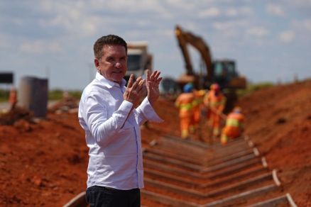 O presidente do TCE, S�rgio Ricardo, que iniciou a expedi��o de auditoria nas obras da BR-163