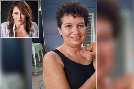 A jornalista Jaqueline Naujorks (detalhe), que falou sobre o feminic�dio da professora Luciene Naves Corr�a