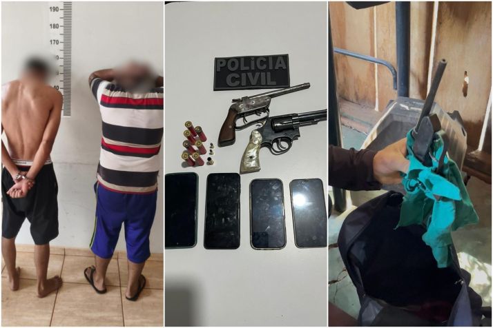 Pol�cia prende tr�s de bando que fazia 