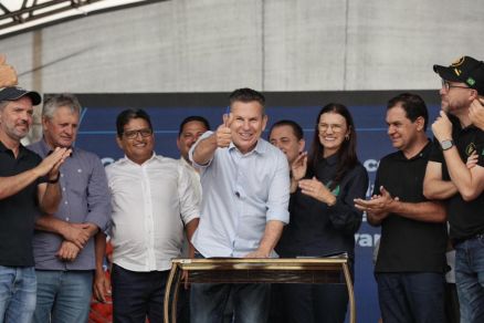 O governador Mauro Mendes