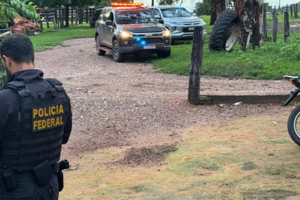 Pol�cia Federal, que cumpriu mandados em tr�s cidades de Mato Grosso nesta ter�a (24)