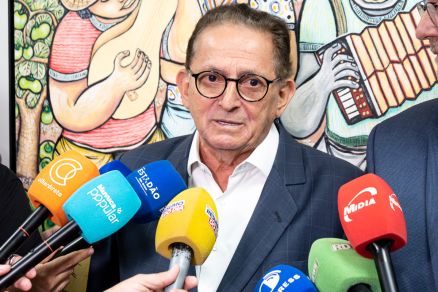 O ex-prefeito de Cuiab�, Chico Galindo, durante o evento de filia��o do PSBD