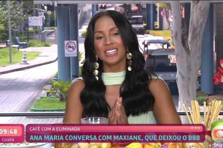 Maxiane Rodrigues no caf� da manh� do Mais Voc�