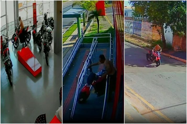 Homem invade loja e leva moto avaliada em R$ 40 mil em VG