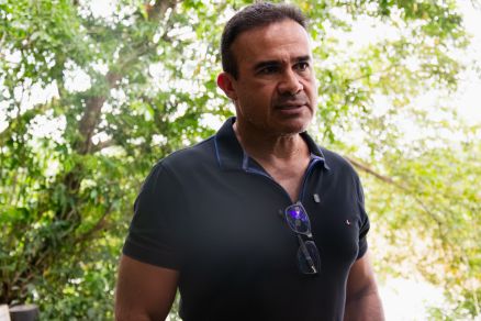 O policial penal Hemerson Rodrigues, que faz v�deos sobre pesca e den�ncias da polui��o dos rios Cuiab� e Coxip�