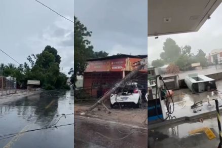 Estragos foram registrados em diversos pontos da cidade