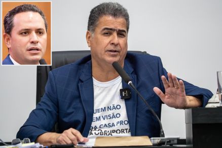 Diego Guimar�es (detalhe), que se livrou de pagar indeniza��o a Emanuel Pinheiro