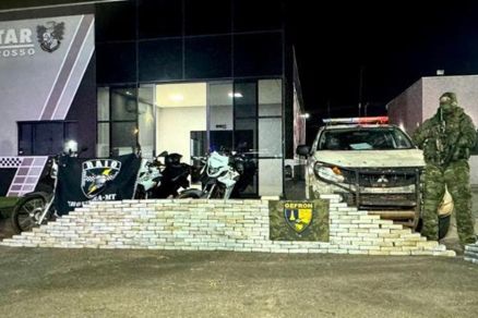 Droga apreendida pela PM e Gefron em Pontes e Lacerda