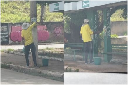 Homem foi flagrado na regi�o central de Cuiab�