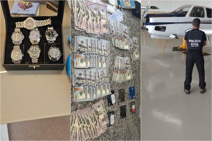 Material apreendido durante cumprimento de mandados em opera��o 